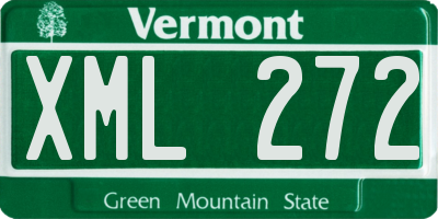 VT license plate XML272