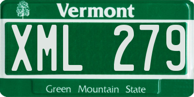 VT license plate XML279