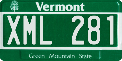 VT license plate XML281