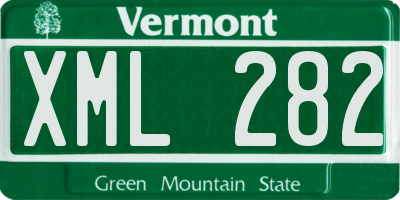 VT license plate XML282
