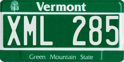 VT license plate XML285