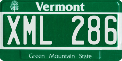 VT license plate XML286