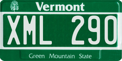 VT license plate XML290