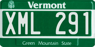 VT license plate XML291