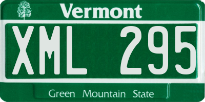 VT license plate XML295