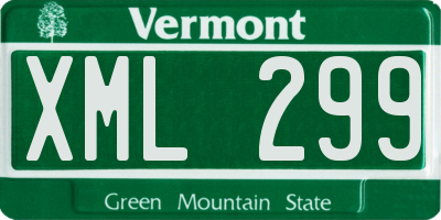 VT license plate XML299