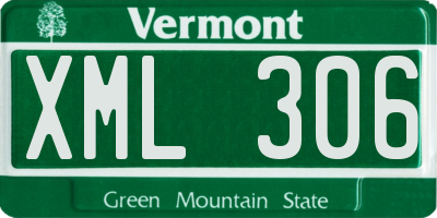 VT license plate XML306