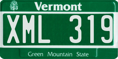 VT license plate XML319
