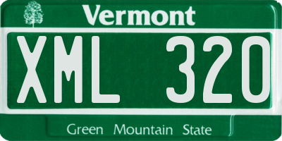 VT license plate XML320