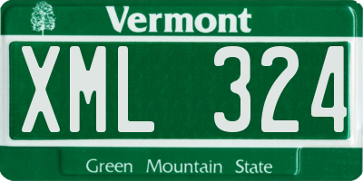 VT license plate XML324