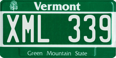 VT license plate XML339