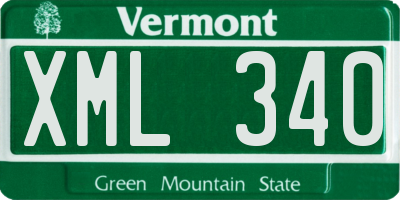 VT license plate XML340