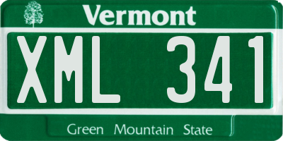 VT license plate XML341