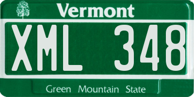 VT license plate XML348