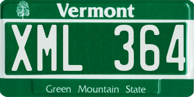 VT license plate XML364