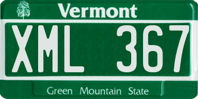 VT license plate XML367