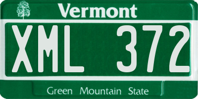 VT license plate XML372