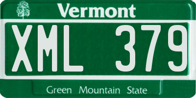 VT license plate XML379