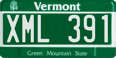 VT license plate XML391