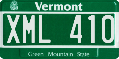 VT license plate XML410