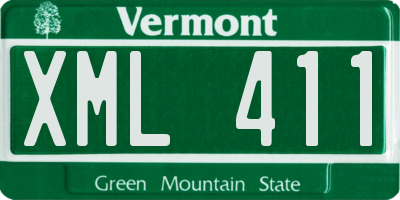 VT license plate XML411