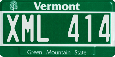 VT license plate XML414