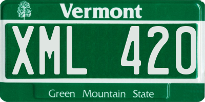 VT license plate XML420