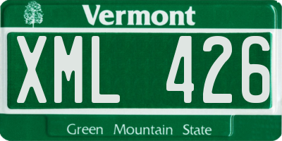 VT license plate XML426