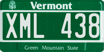 VT license plate XML438