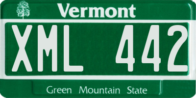 VT license plate XML442
