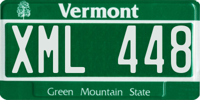 VT license plate XML448