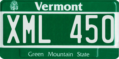 VT license plate XML450