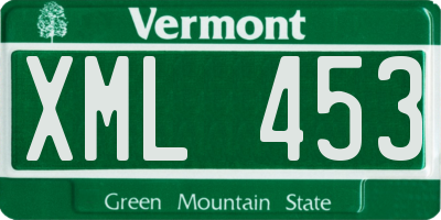 VT license plate XML453