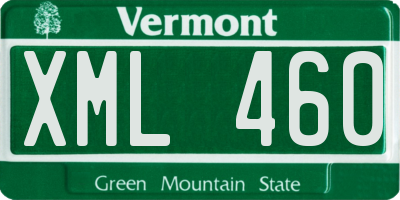 VT license plate XML460