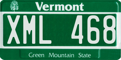 VT license plate XML468
