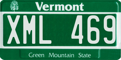 VT license plate XML469