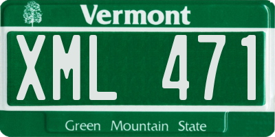 VT license plate XML471