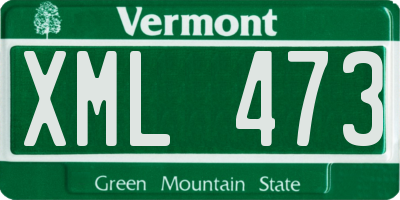 VT license plate XML473