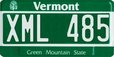 VT license plate XML485