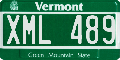 VT license plate XML489