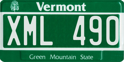 VT license plate XML490