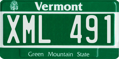 VT license plate XML491