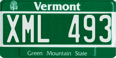 VT license plate XML493