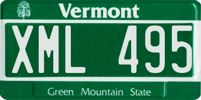 VT license plate XML495