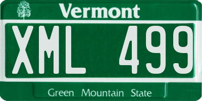 VT license plate XML499