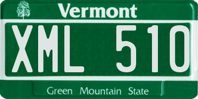 VT license plate XML510