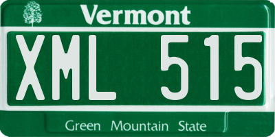 VT license plate XML515
