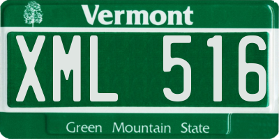 VT license plate XML516