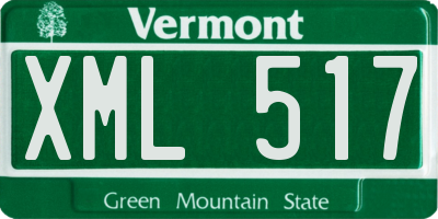 VT license plate XML517