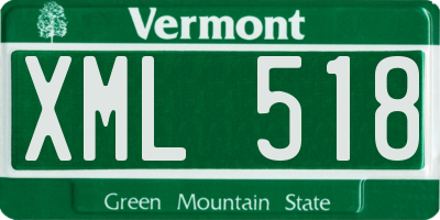 VT license plate XML518